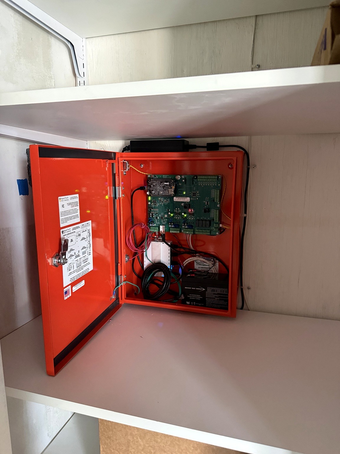 Open access control panel installation